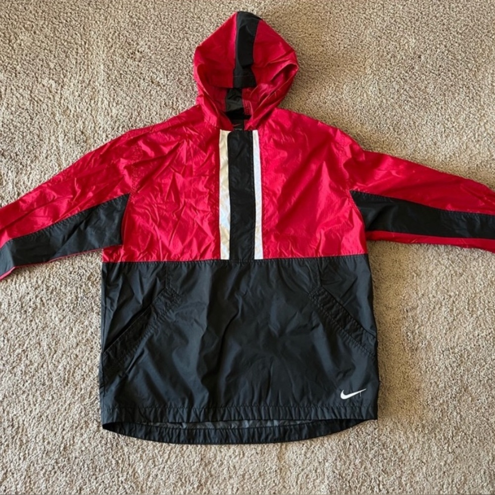 Boys Youth Nike 1/2 Zip Windbreaker Jacket Colorblock